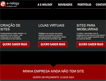 Tablet Screenshot of e-nology.com.br